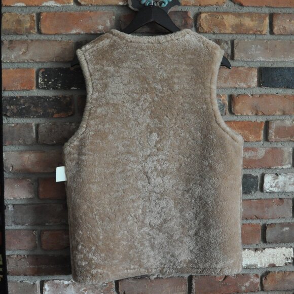 Vintage Handmade Shearling Sheepskin Leather Wool Western Vest Australia M - Picture 7 of 7